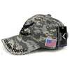 US Air Force Hat Wings Logo ACU Digital Camo w/ Flag Patch Side-Cyberteez