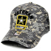 US Army Veteran Hat ACU Digital Camo Yellow Border w/ Army Star Logo Seal Side-Cyberteez