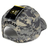 US Army Veteran Hat ACU Digital Camo Yellow Border w/ Army Star Logo Seal Side-Cyberteez