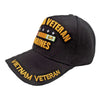US Marines Vietnam Veteran Hat USMC Black Adjustable Cap-Cyberteez