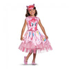 Pinkie Pie Costume Dress Girls Classic My Little Pony Toddler Kids Outfit-Cyberteez