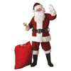 Santa Claus Christmas Suit Men's SIZE XL Crimson Regency Plush Costume-Cyberteez