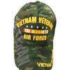 US Air Force Vietnam Veteran Hat Green Camo Adjustable Cap-Cyberteez