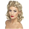 1940's Women's Pinup Postcard Sweetheart Long Hair Wig Costume Accessory-Cyberteez