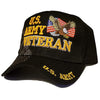 US Army Veteran Hat Black w/ Flag Eagle Logo-Cyberteez
