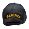 US Marine Veteran Hat USMC Black w/ Flag Eagle Logo-Cyberteez