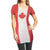 Canada Canadian Flag Women's Beach Bikini Cover Up Burnout Fabric T-Shirt