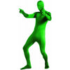 2nd Skin Costume Men's GREEN Adult Full Body Zentai Spandex Stretch Jumpsuit w/ Hood-Cyberteez