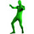 2nd Skin Costume Men's GREEN Adult Full Body Zentai Spandex Stretch Jumpsuit w/ Hood