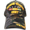 US Army Vietnam Veteran Hat Green Camo Adjustable Cap-Cyberteez