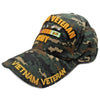 US Army Vietnam Veteran Hat Green Camo Adjustable Cap-Cyberteez