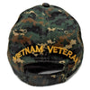 US Army Vietnam Veteran Hat Green Camo Adjustable Cap-Cyberteez