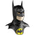 Batman Adult Size Latex Costume Mask w/ Cowl And Logo DC Comics