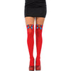 Supergirl Women's Thigh High w/ Bow Stockings-Cyberteez