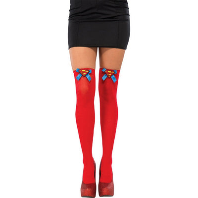 Supergirl Women's Thigh High w/ Bow Stockings