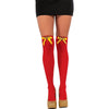 Wonder Woman Womens Girls Thigh High w/ Bow Stockings-Cyberteez