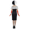 101 Dalmations Cruella De Vil Deville Women's Adult Size Dress Costume-Cyberteez