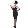 101 Dalmations Cruella De Vil Deville Women's Adult Size Dress Costume-Cyberteez