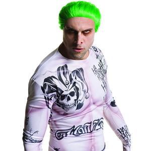 Joker Suicide Squad Men's Green Batman Costume Wig-Cyberteez