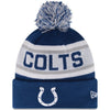 Indianapolis Colts NFL New Era Biggest Fan Redux Pom Beanie Knit Hat-Cyberteez