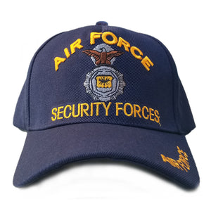 US Air Force Hat Security Forces Blue Adjustable Cap-Cyberteez
