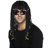 Black Braided Wig w/ Beads Rick James Stevie Wonder Men's Costume Accessory-Cyberteez