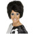 60's Beehive Bouffant Women's Black Wig Costume Accessory