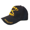 US Army Infantry Hat Black Adjustable Cap-Cyberteez
