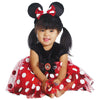 Minnie Mouse Red Dress Deluxe Infant Toddler Girls Costume-Cyberteez
