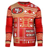 San Francisco 49ers NFL Ugly Sweater Patches Crewneck Sweatshirt-Cyberteez