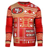 San Francisco 49ers NFL Ugly Sweater Patches Crewneck Sweatshirt-Cyberteez