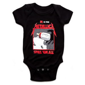 Metallica Spill (Kill) Em All Kids Infant Children's Onesie-Cyberteez