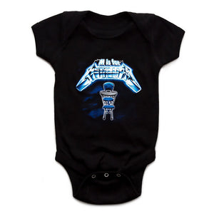 Metallica Ride The Lightning Kids Infant Childrens Onesie-Cyberteez