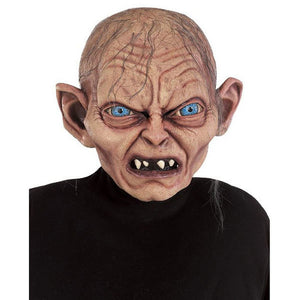 Gollum / Smeagol Latex Overhead Adult Costume Mask Hobbit Lord Of The Rings-Cyberteez
