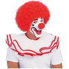 Clown Circus Big Afro Adult Size Costume Wig (Red)-Cyberteez