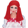 Rag Doll Women's Raggedy Ann Red Yarn Wig Costume Accessory-Cyberteez