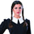 Addams Family Wednesday Women's Black Braids Costume Wig