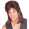 Mullet Longhair Men's Redneck Hillbilly Costume Wig (Brown)-Cyberteez