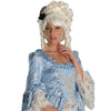 Marie Antoinette French Revolution Women's White Costume Wig w/ Black Bow-Cyberteez