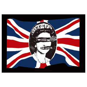 SEX PISTOLS God Save The Queen Tapestry Cloth Poster Flag Wall Banner 30" x 40"-Cyberteez