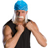 Hulk Hogan Wrestling Star Men's Adult Costume Wig And Mustache Set-Cyberteez