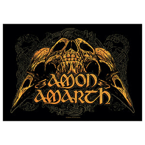 Amon Amarth Skulls Tapestry Cloth Poster Flag Wall Banner 30" x 40"-Cyberteez