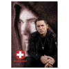Eminem Red Cross Slim Shady Tapestry Cloth Poster Flag Wall Banner 30" x 40"-Cyberteez