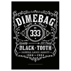 PANTERA Dimebag Darrell Whiskey Label Tapestry Cloth Poster Flag Wall Banner 30 x 40-Cyberteez
