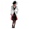 Cruella De Vil Costume Coat Dress Women's Prestige 101 Dalmations Outfit-Cyberteez