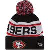 San Francisco 49ers NFL New Era Biggest Fan Redux Pom Beanie Knit Hat-Cyberteez
