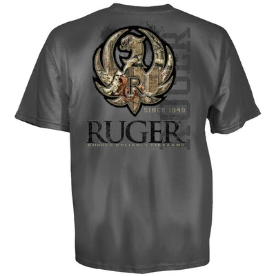 Ruger Charcoal Camo Stitch American Firearms T-Shirt