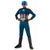 Captain America Costume Boys Deluxe Kids Child Marvel Civil War Jumpsuit Outfit