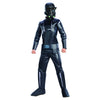 Star Wars Rogue One Kids Child Deluxe Death Trooper Padded Jumpsuit Costume-Cyberteez
