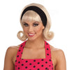 50's Women's Flip Wig Blonde Costume Accessory-Cyberteez